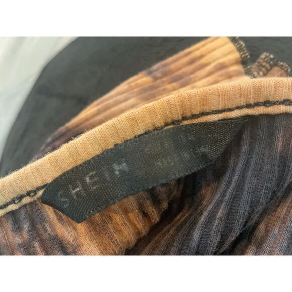 SHEIN Multi Scoop Neck Sleeveless Ribbed Crop Top Size Small - Picture 7 of 11